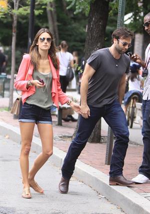 Alessandra Ambrosio Bar Pitti in New York City on June 23, 2011 
