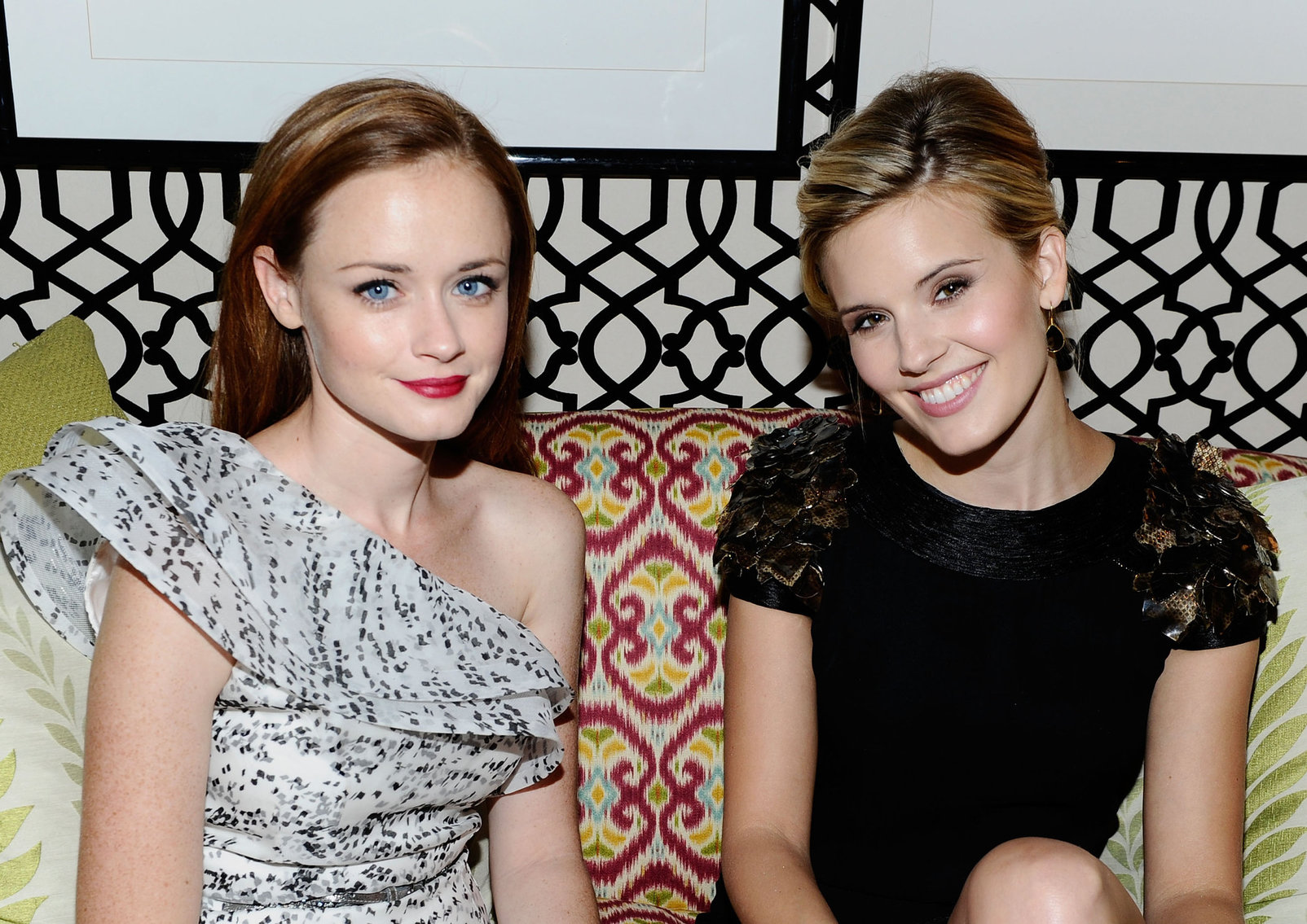 Alexis Bledel Monique Lhuillier Spring 2011 fashion show on September 13, 2010