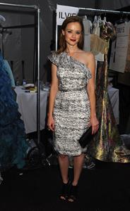 Alexis Bledel Monique Lhuillier Spring 2011 fashion show on September 13, 2010