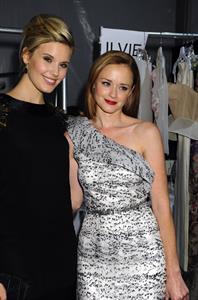 Alexis Bledel Monique Lhuillier Spring 2011 fashion show on September 13, 2010