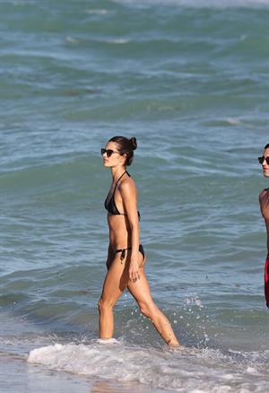 Alessandra Ambrosio – beach candids in Miami 12/6/13  