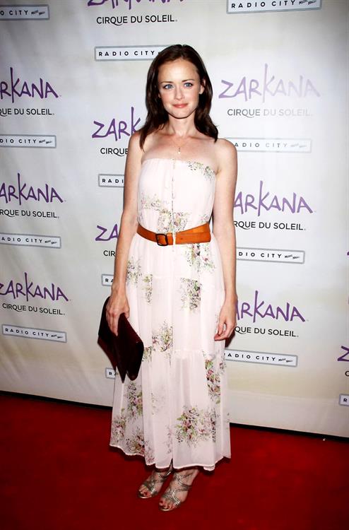 Alexis Bledel Cirque du Soleil Zarkana opening night at Radio City Music Hall in New York on June 29, 2011 