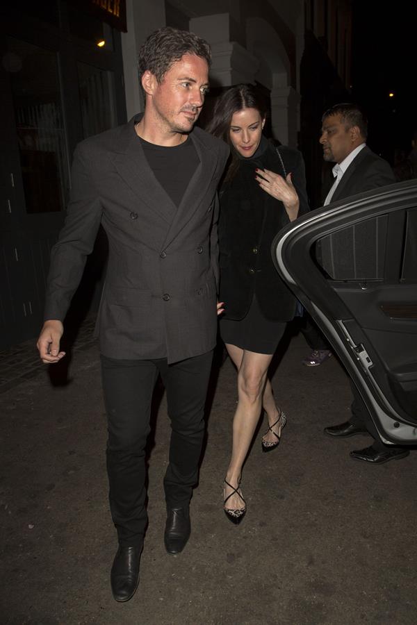 Liv Tyler arrives at Shoreditch House in London August 15, 2014