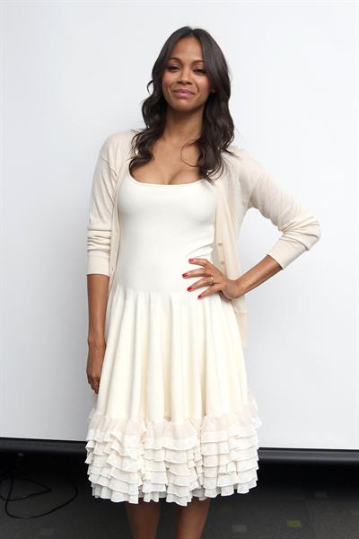 Zoe Saldana Guardians of the Galaxy press conference in Burbank on July 25, 2014