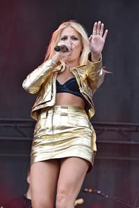 Pixie Lott performing on Day 1 of the V Festival at Hylands Park on August 16, 2014