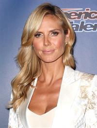 Heidi Klum at Americas Got Talent post show red carpet on August 13, 2014