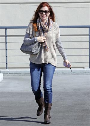 Alyson Hannigan running errands in Brentwood on November 05, 2011 