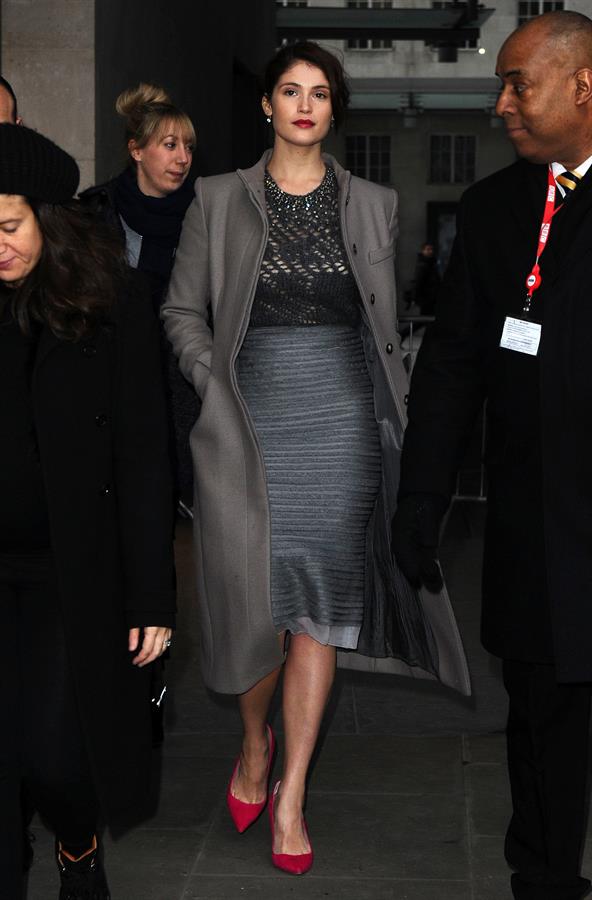 Gemma Arterton - Arrives at the BBC Studios in London (15.02.2013) 