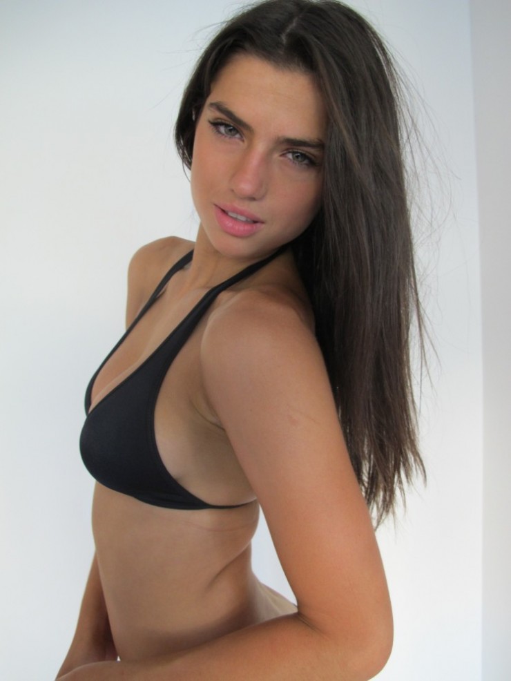 Nicole Harrison in a bikini