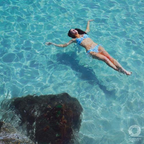 Nicole Harrison in a bikini