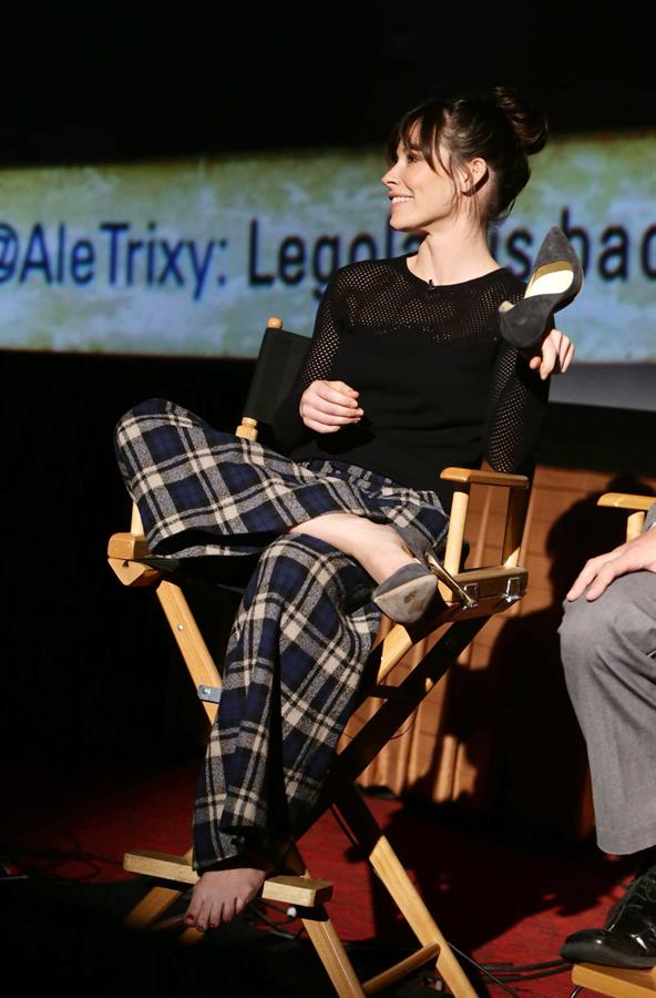 Evangeline Lilly 'The Hobbit: The Desolation of Smaug' Worlwide Fan Event in Los Angeles on Nov. 4, 2013 