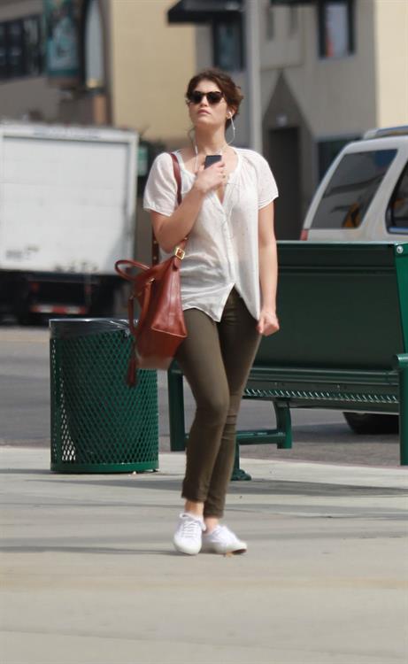 Gemma Arterton enjoys a stroll in Los Angeles on March 30, 2013