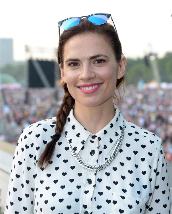Hayley Atwell Barclaycard British Summer Time Concert - Day 2 in London, Jul. 6, 2013 