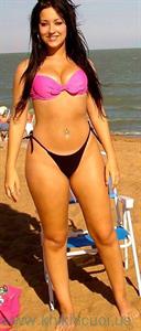 Desiré Falcão in a bikini