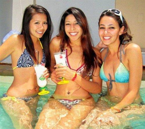 Anonymous in a bikini