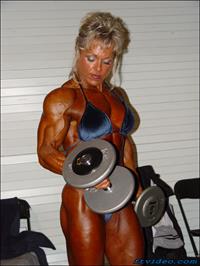 Lisa Aukland in a bikini