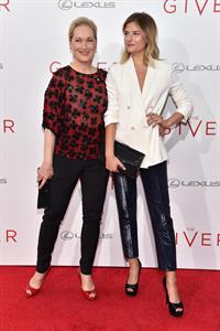 Meryl Streep attending  The Giver  New York City premiere August 11, 2014