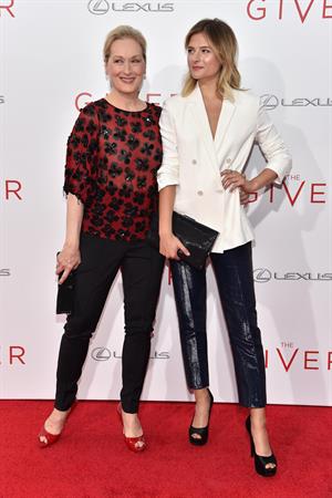 Meryl Streep attending  The Giver  New York City premiere August 11, 2014