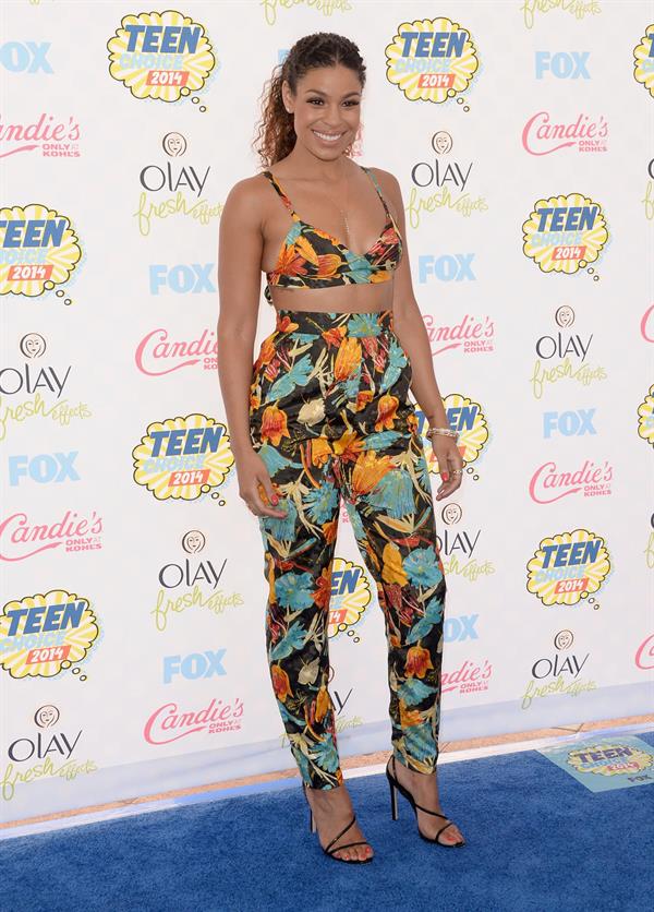 Jordin Sparks attending the 2014 Teen Choice Awards in Los Angeles on August 10, 2014
