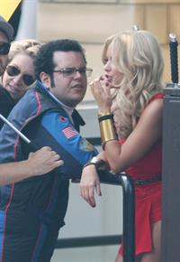 Ashley Benson on the set of Pixels in Toronto on August 7, 2014