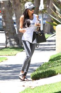 Naya Rivera on her way to a friends house in West Hollywood August 05, 2014