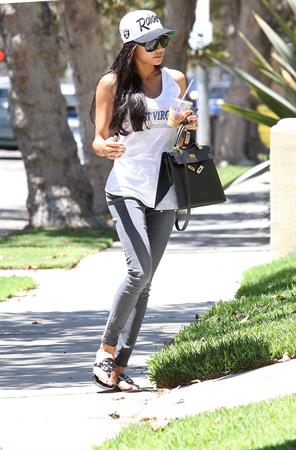 Naya Rivera on her way to a friends house in West Hollywood August 05, 2014