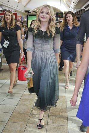 Chloe Grace Moretz attends a QA session Promoting  If I Stay in Seattle 