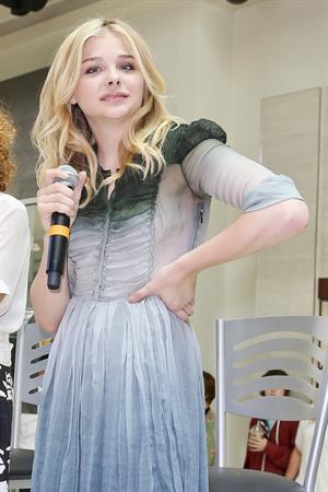 Chloe Grace Moretz attends a QA session Promoting  If I Stay in Seattle 