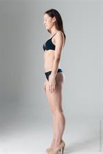 Sexy teen Mina posing in lingerie