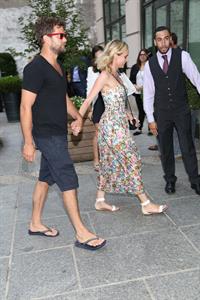 Diane Kruger and Joshua Jackson out and about in New York City August 05, 2014