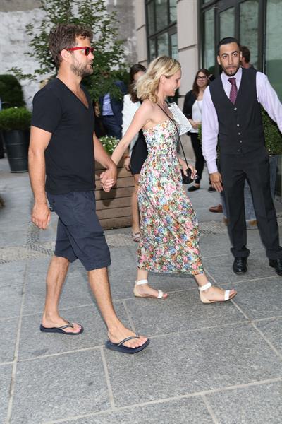 Diane Kruger and Joshua Jackson out and about in New York City August 05, 2014