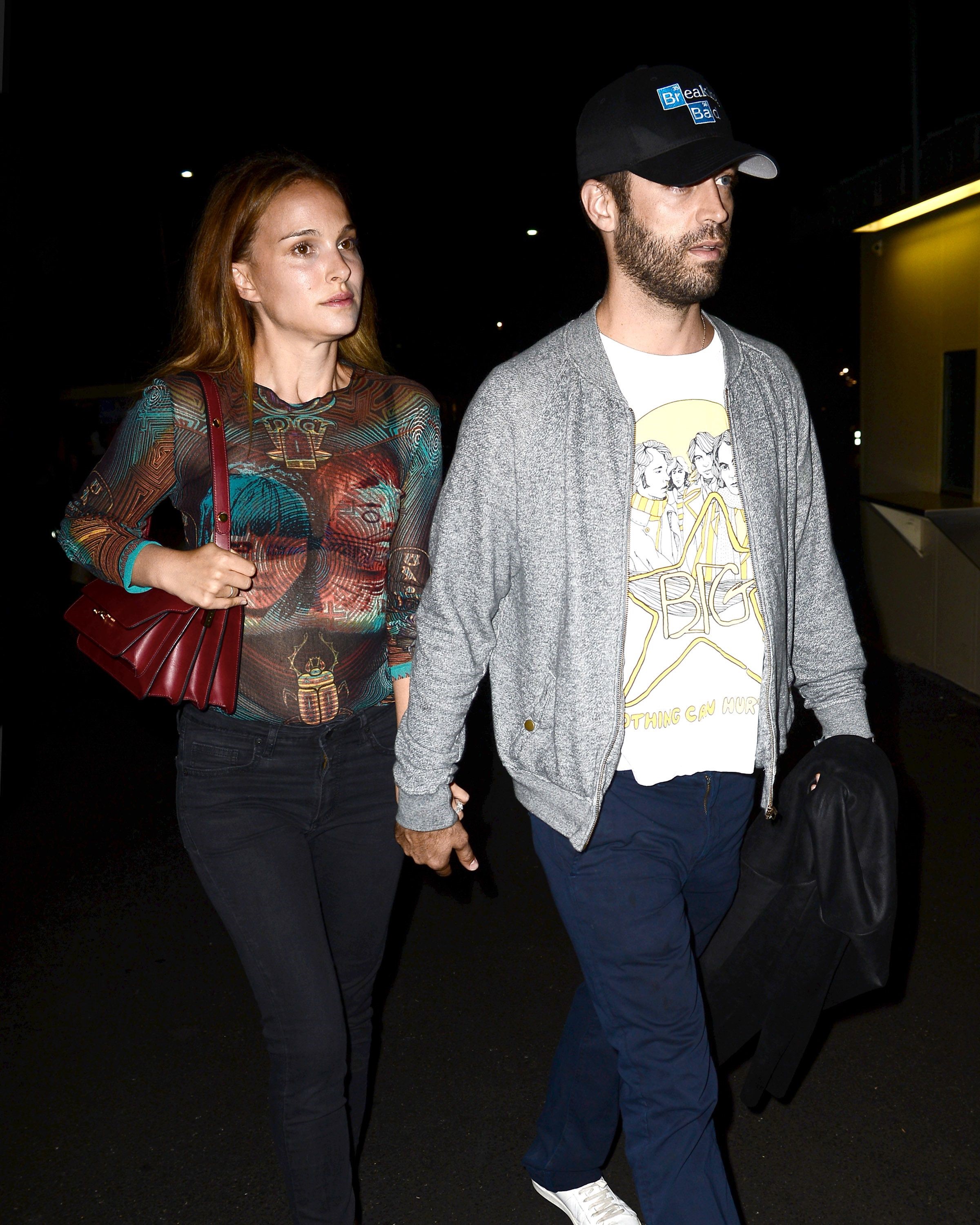 Natalie Portman at Jay Z and Beyonce concert at Rose Bowl August 2, 2014