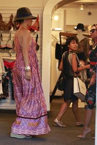Jennifer Lopez and Leah Remini shopping at Fred Segal in Los Angeles on July 30, 2014