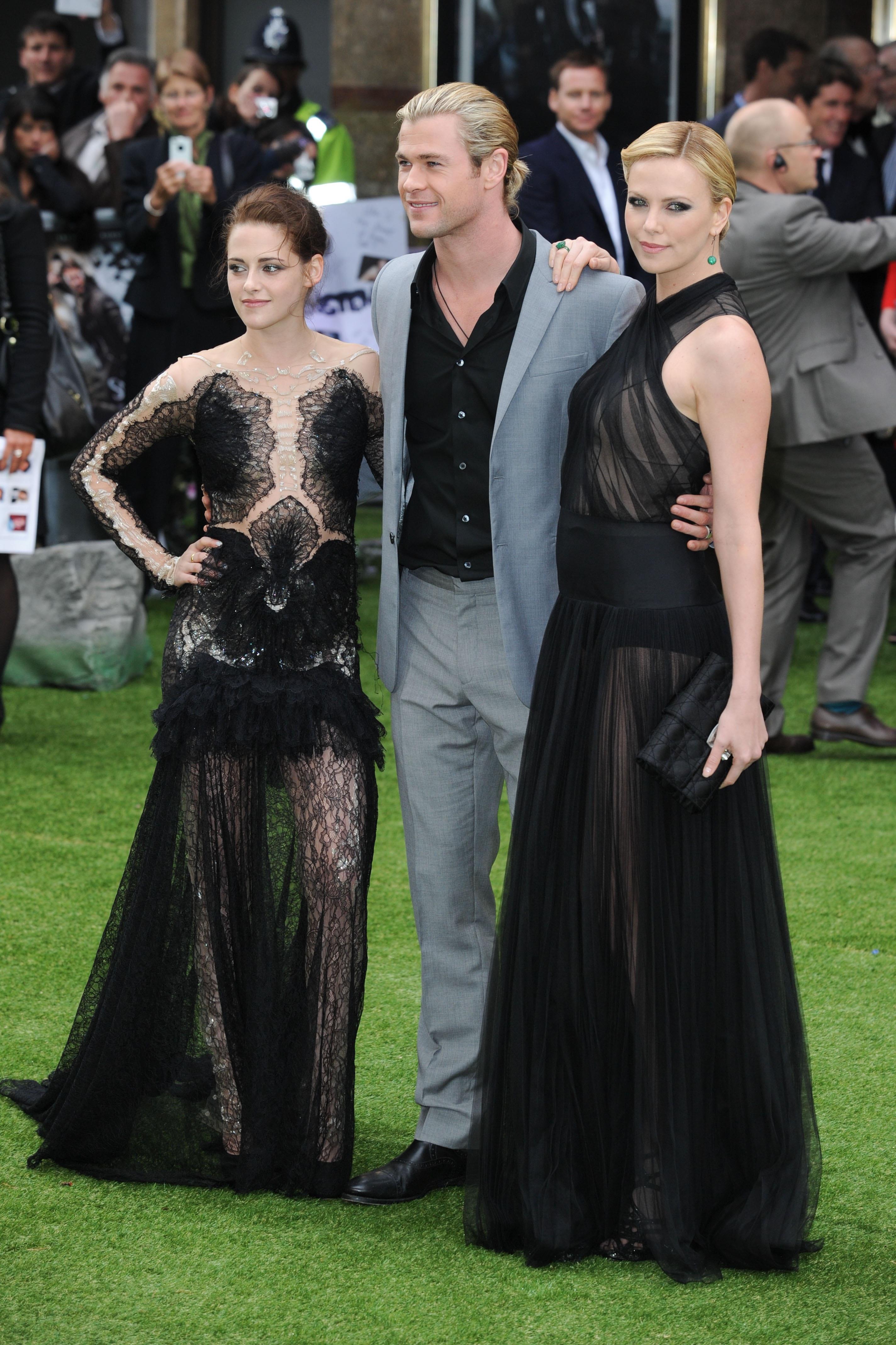 Charlize Theron and Kristen Stewart at the  Snow White And The Huntsman  World Premiere, May 14, 2012