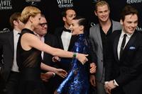 Charlize Theron and Kristen Stewart at the  Snow White And The Huntsman  World Premiere, May 14, 2012