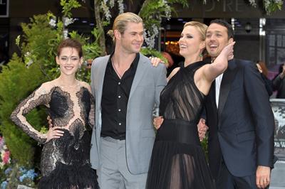 Charlize Theron and Kristen Stewart at the  Snow White And The Huntsman  World Premiere, May 14, 2012