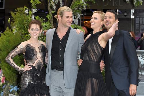 Charlize Theron and Kristen Stewart at the  Snow White And The Huntsman  World Premiere, May 14, 2012