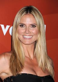 Heidi Klum attending the NBC Universal Summer Press Day in Pasadena on April 22, 2013