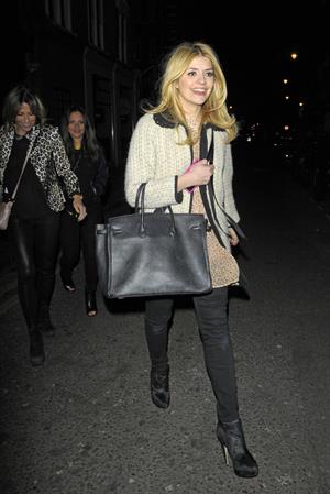 Holly Willoughby Groucho Club London - March 15, 2013 