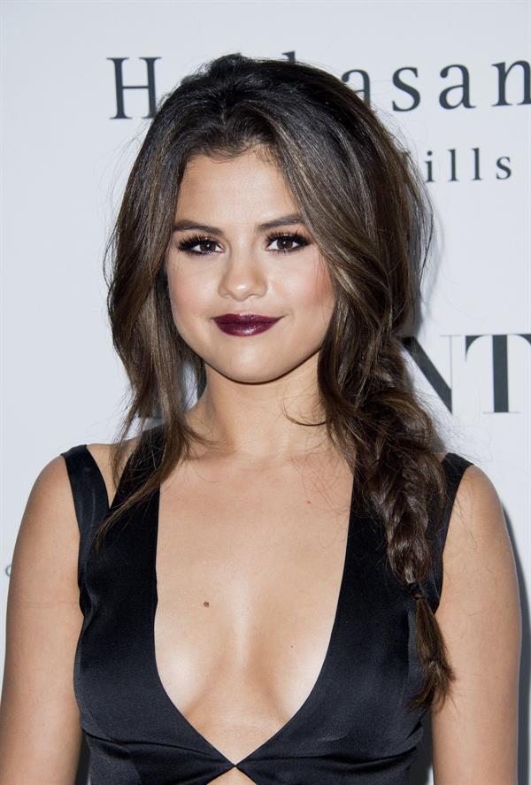 Selena Gomez showing off a ton of cleavage at Flaunt Magazine Release Party in Beverly Hills - Los Angeles - November 7, 2013 