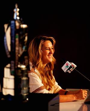 Victoria Azarenka before the Start of the WTA Championships October 21, 2013 