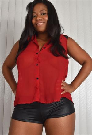 Monique Symone Pictures Monique Symone red shirt and shoes