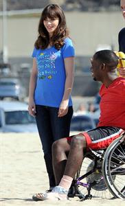 Zooey Deschanel – “New Girl” set in Malibu 10/7/13  