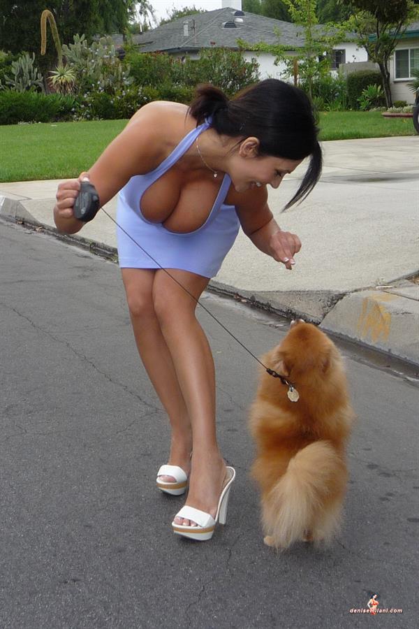 Denise Milani Snapshots - DogWalk