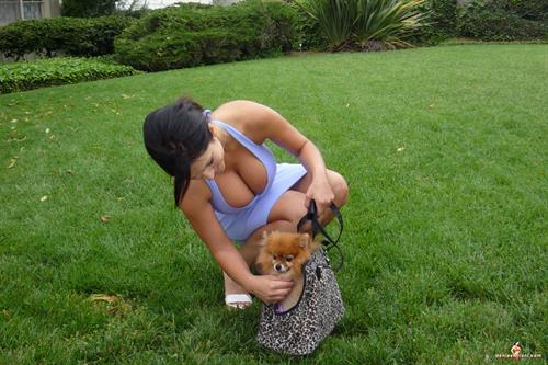 Denise Milani Snapshots - DogWalk