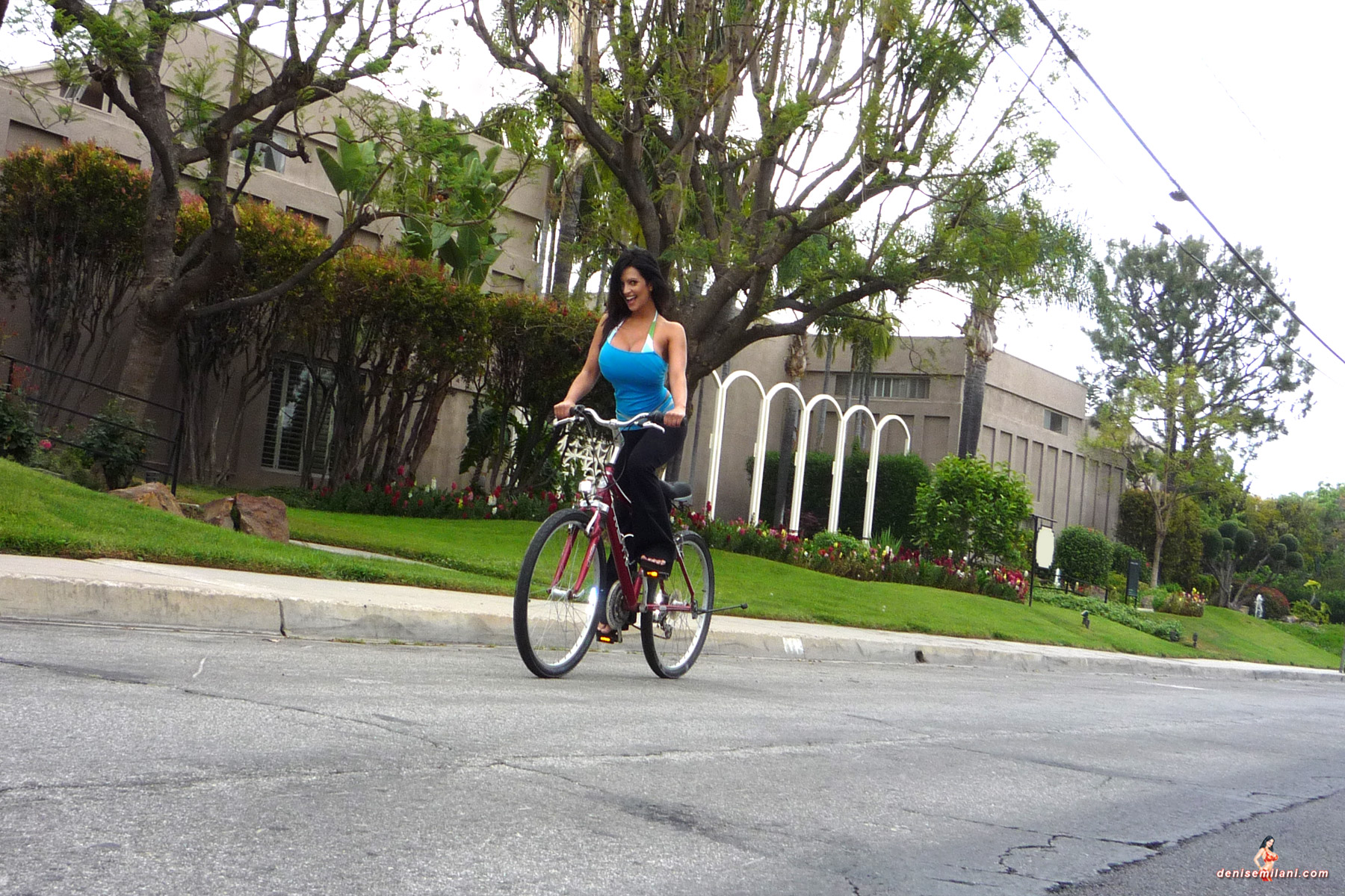 Denise Milani Snapshots - Bicycle