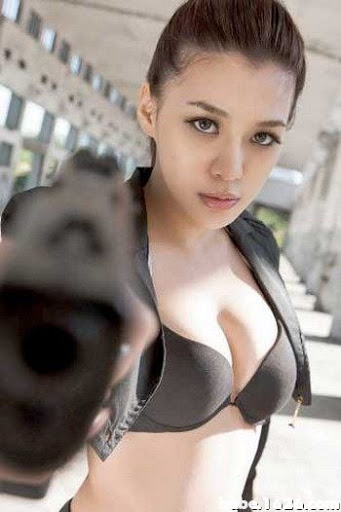 Jenna Wang in lingerie