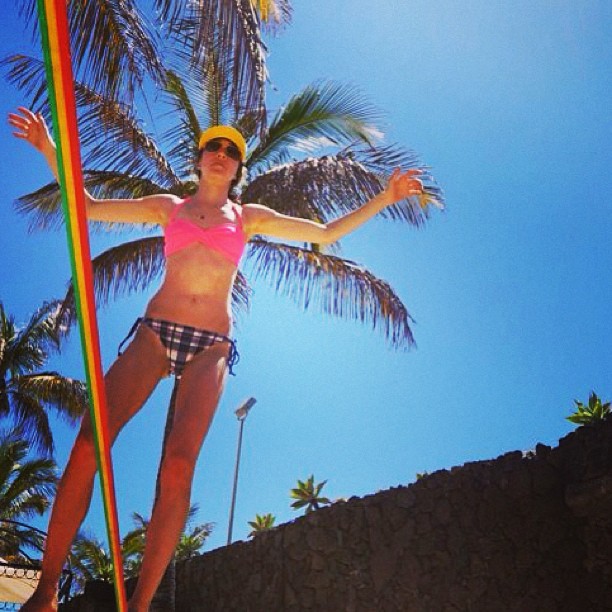 Sarah Hendrickson in a bikini