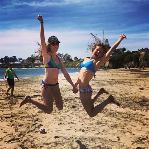 Jessie Diggins in a bikini