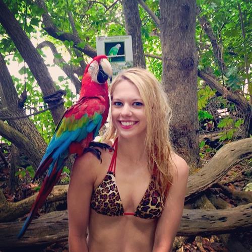Alexa Knierim in a bikini